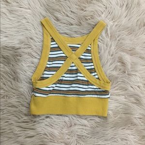 Cropped Stripped Tank Top